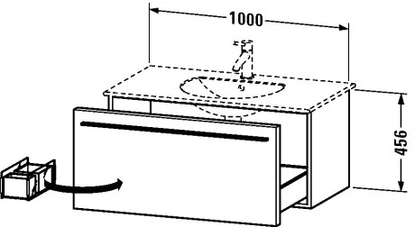 Тумба под раковину Duravit X-Large XL606302828 коричневый - duravit shop