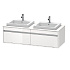 Тумба под раковину Duravit Ketho KT6797B2222, белый глянцевый