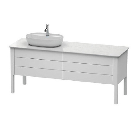 Тумба под раковину Duravit Luv LU9568R3636, белый шелковисто-матовый - duravit shop