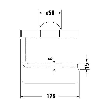 Держатель туалетной бумаги Duravit Starck T 0099401000 хром - duravit shop