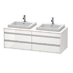 Тумба под раковину Duravit Ketho KT6757B2222, белый глянцевый