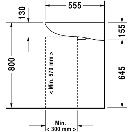 Раковина подвесная Duravit D Code 60 23126000002 белый - duravit shop