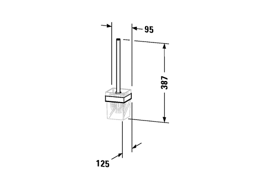 Ершик Duravit Karree 0099571000 - duravit shop