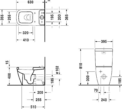 Бачок для унитаза Duravit Happy D.2 0934100005 - duravit shop