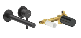 Смеситель для раковины Duravit Circle CE1070004C46, черный матовый