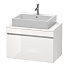 Тумба под раковину Duravit Durastyle DS530202222, белый глянцевый