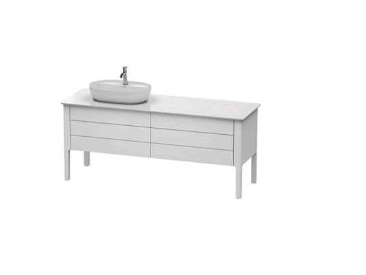 Тумба под раковину Duravit Luv LU9568L3636, белый шелковисто-матовый - duravit shop
