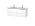 Тумба под раковину Duravit L-Cube LC625901818, белый матовый