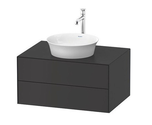Тумба под раковину Duravit White Tulip WT498505858, графит шелковисто-матовый - duravit shop