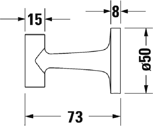 Крючок Duravit Starck T 0099291000 хром - duravit shop