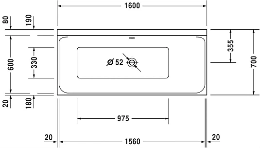 Акриловая ванна Duravit P3 Comforts 700372000000 белый - duravit shop