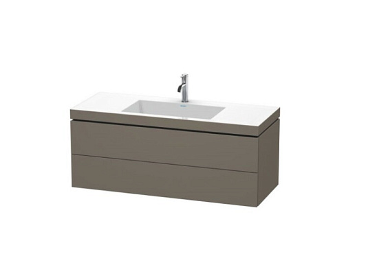 Тумба под раковину Duravit L-Cube LC6929N9090, фланелево-серый шелковисто-матовый - duravit shop