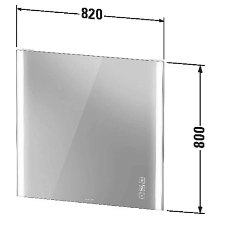 Зеркало Duravit XViu XV70420B1B1 бежевый - duravit shop