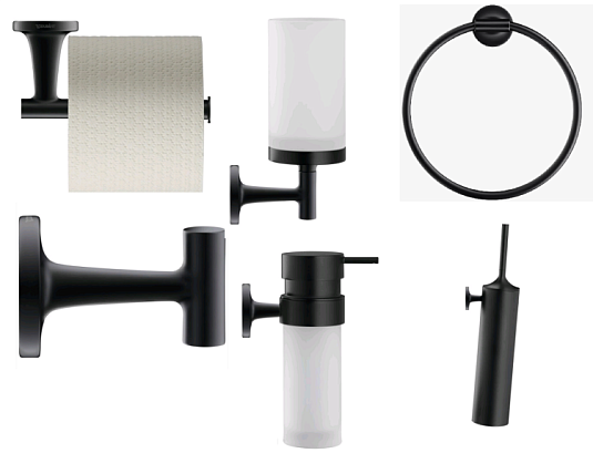 Набор аксессуаров Duravit Starck T Duravit Starck T Set, черный матовый - duravit shop