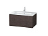 Тумба под раковину Duravit L-Cube LC614107272, дуб темный брашированный